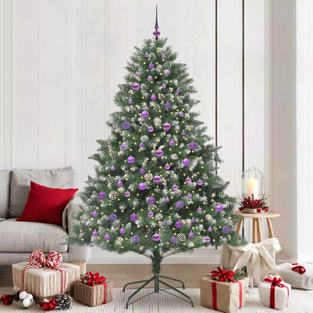 Artificial Christmas Tree with Stand Green 140 x 140 x 210 cm